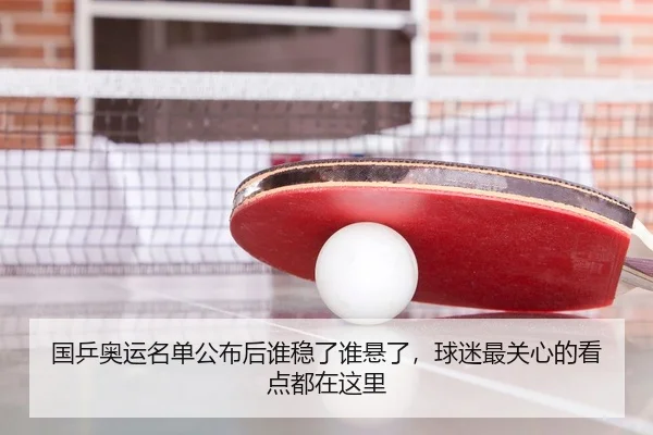 国乒奥运名单公布后谁稳了谁悬了，球迷最关心的看点都在这里